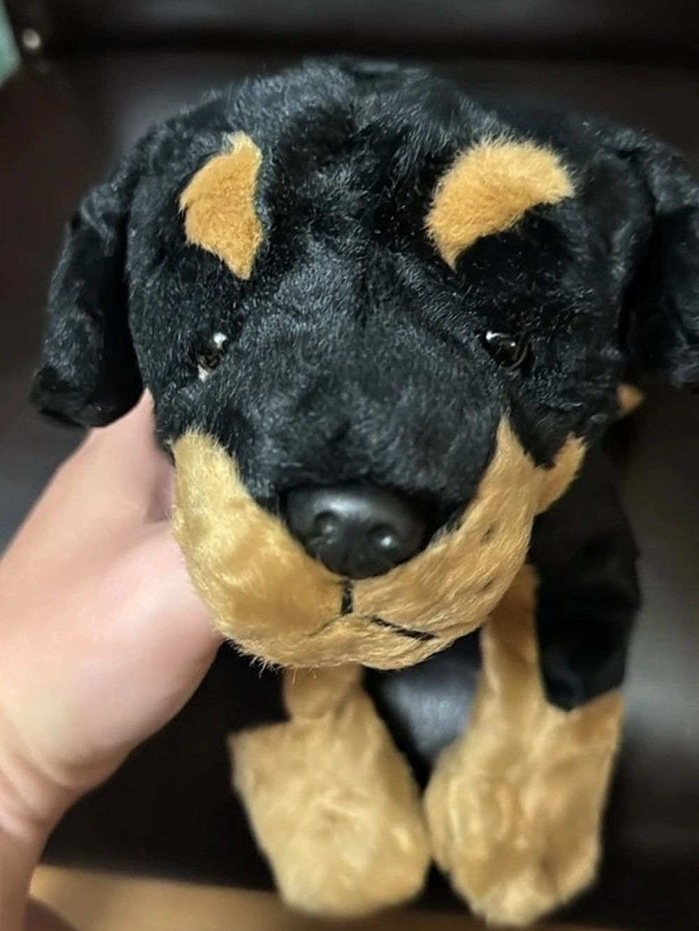 Russ Berrie Rottweiler Puppy Dog Plush with Collar